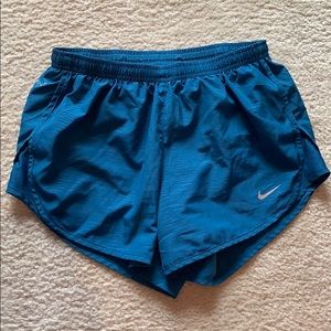 Teal Nike running shorts Sz S